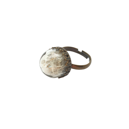Ring bronze with dandelion1
